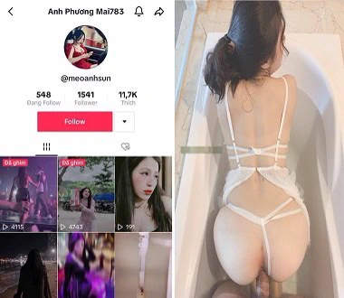 Ảnh đại diện Mai Phương Anh tinh nghịch với cái bướm dâm